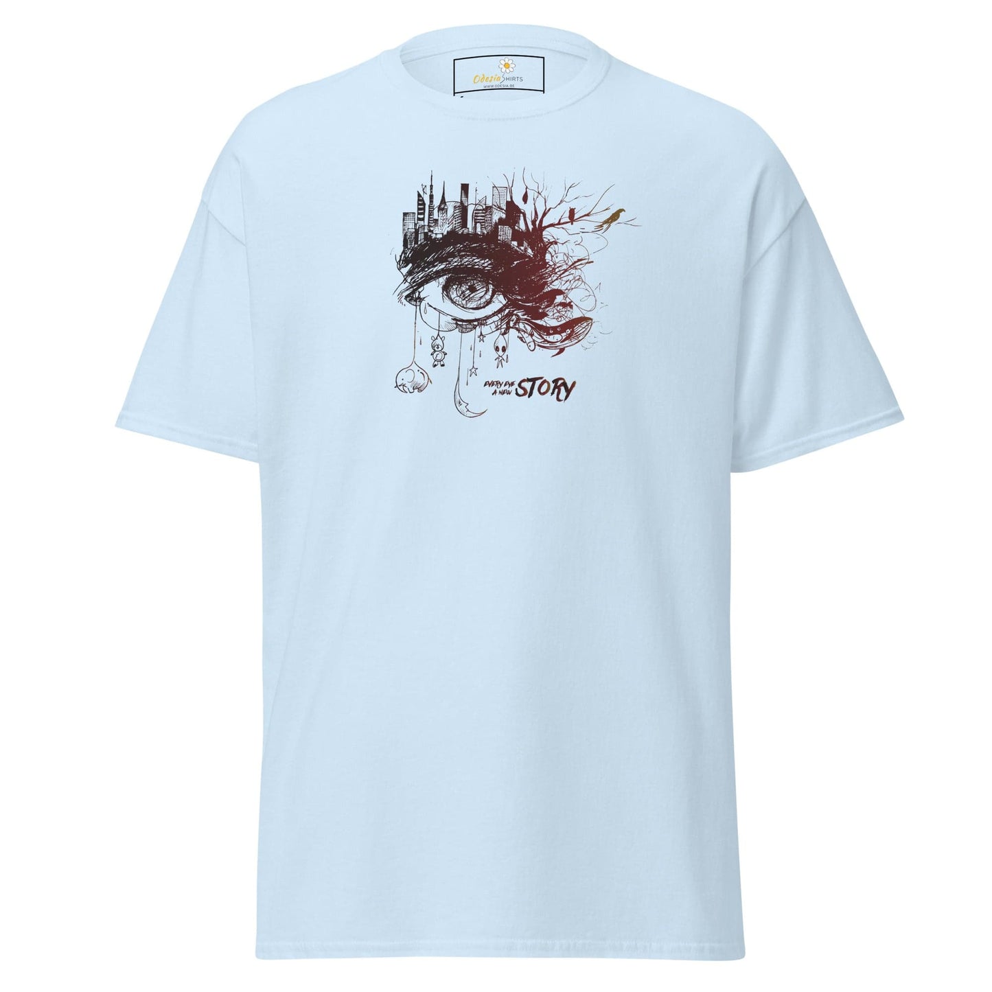 Unisex classic t-shirt - FANTASY EYE STORY - REGULAR - Light Blue / S