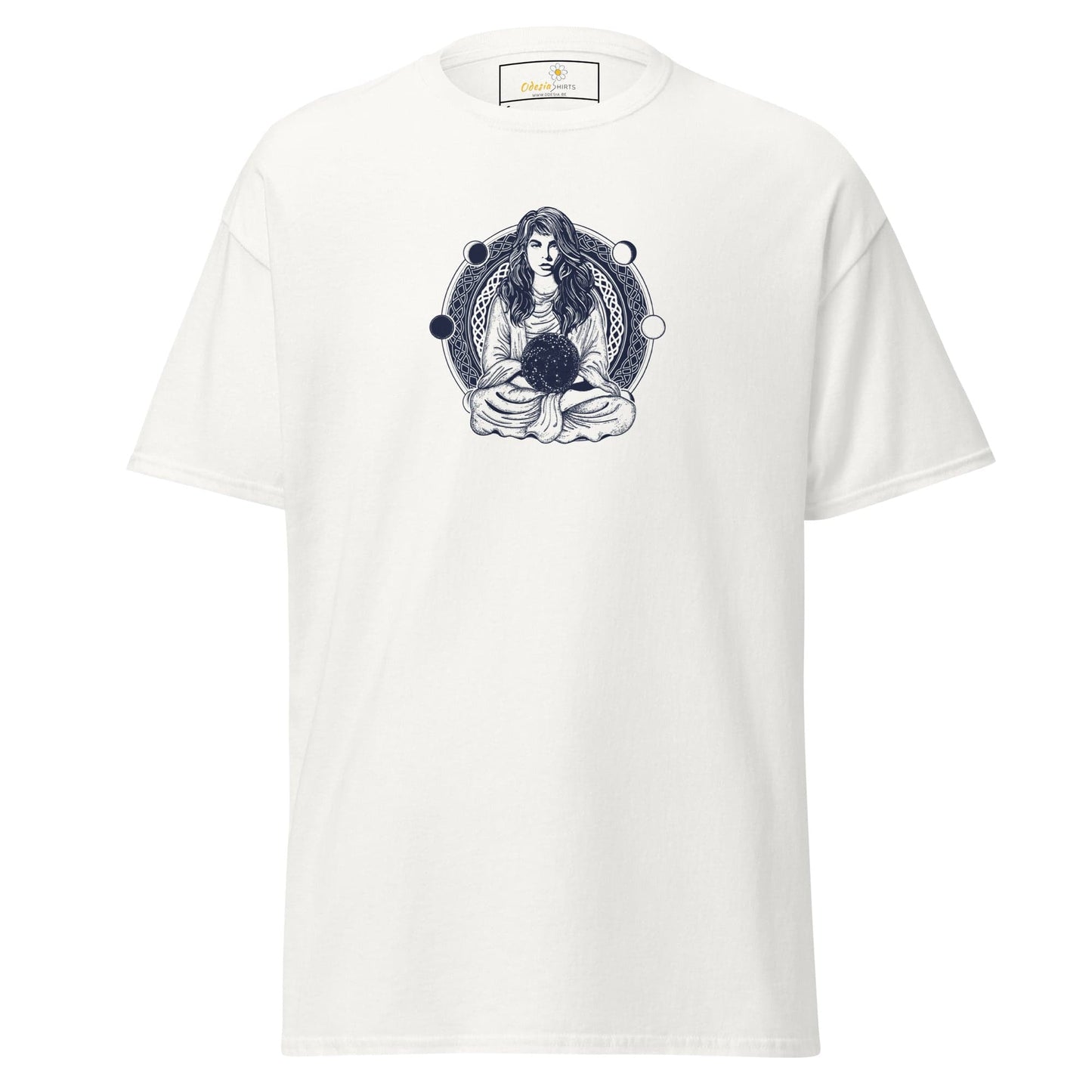 Unisex classic t-shirt - MYSTIC WOMAN MOON - REGULAR - White / S