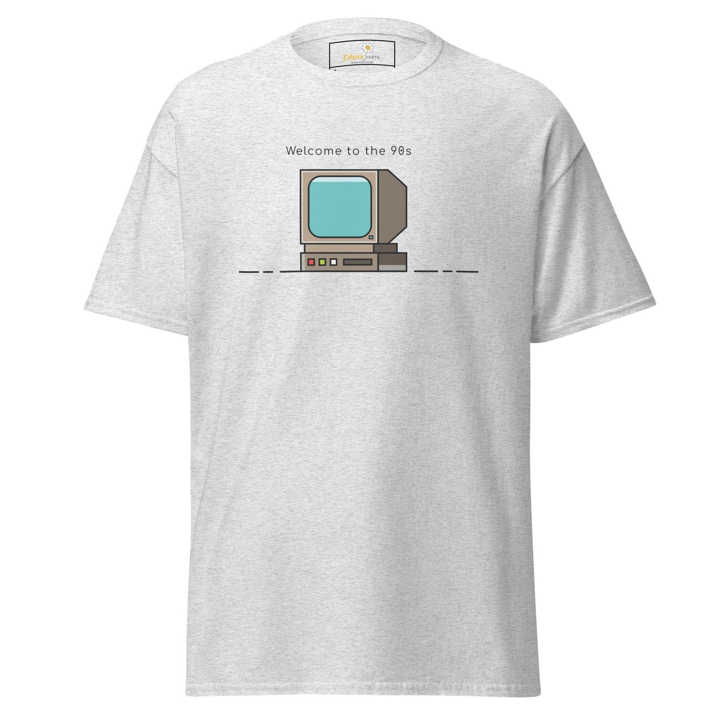Unisex classic t-shirt - IT WELCOME TO THE 90S - REGULAR - Ash / S