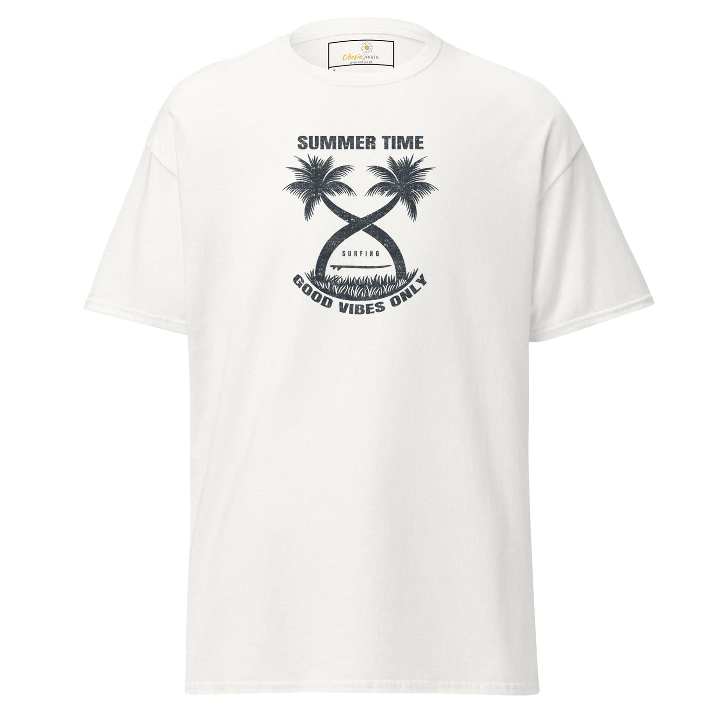 Unisex classic t-shirt - SUMMER PARADISE TREES - REGULAR - White / S