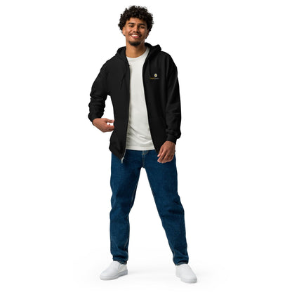 ODESIA’S Unisex heavy blend zip hoodie - Black / S