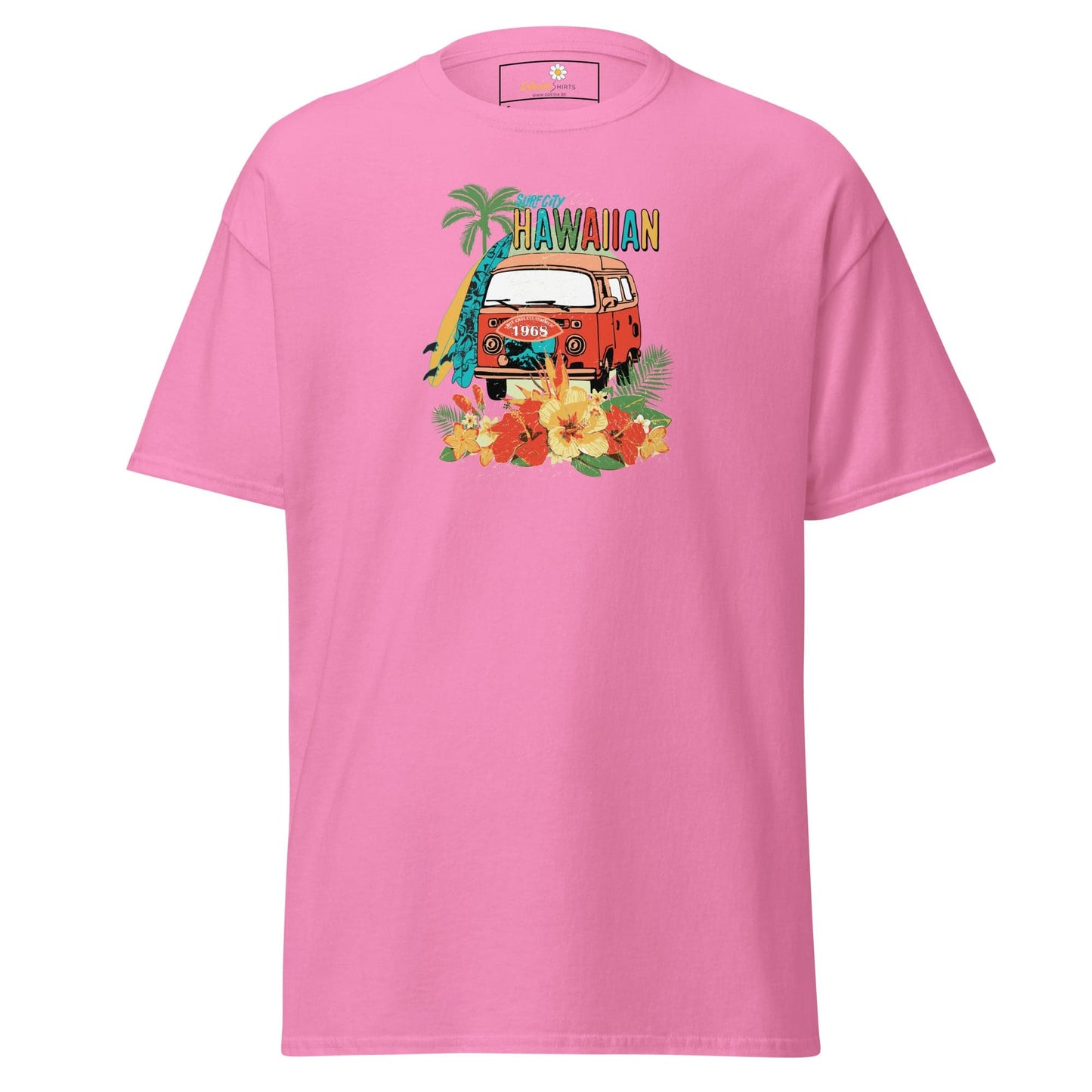 Unisex classic tee - SUMMER HAWAIAN VAN - REGULAR - Azalea / S