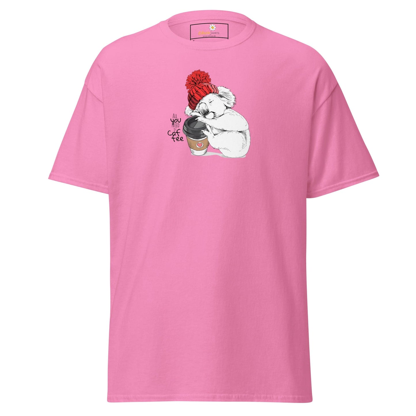 Unisex classic tee - WILD LIFE FUN KOALA - REGULAR - Azalea / S