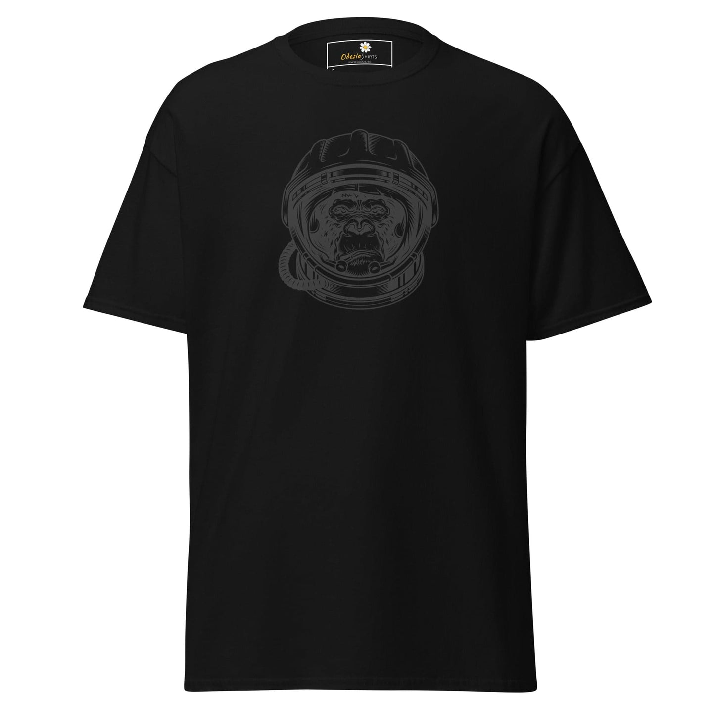 Unisex classic tee - WILD LIFE ASTRONAUT CHIMP - REGULAR - Black / S