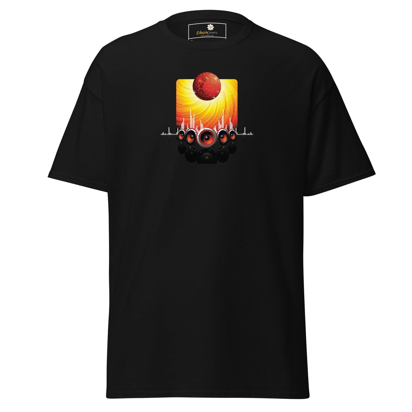 Unisex classic tee - MUSIC SPEAKERS - REGULAR - Black / S