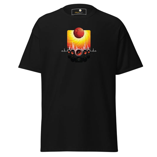 Unisex classic tee - MUSIC SPEAKERS - REGULAR - Black / S