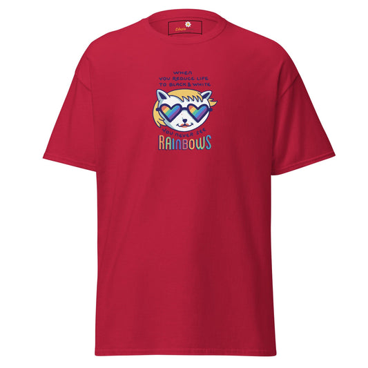 Unisex classic tee - COMMUNITY MISC SEE RAINBOWS - REGULAR - Cardinal / S