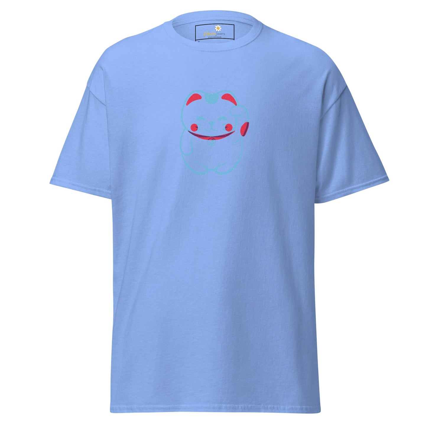 Unisex classic tee - ANIMALS SPIRITUAL LUCKY CAT 1 - REGULAR - Carolina Blue / S
