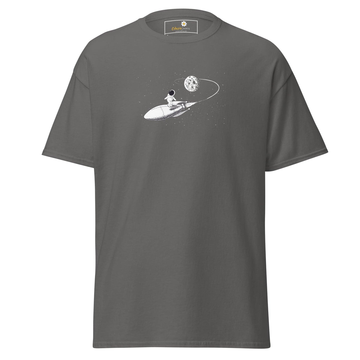 Unisex classic tee - ASTRONAUT ROCKET - REGULAR - Charcoal / S