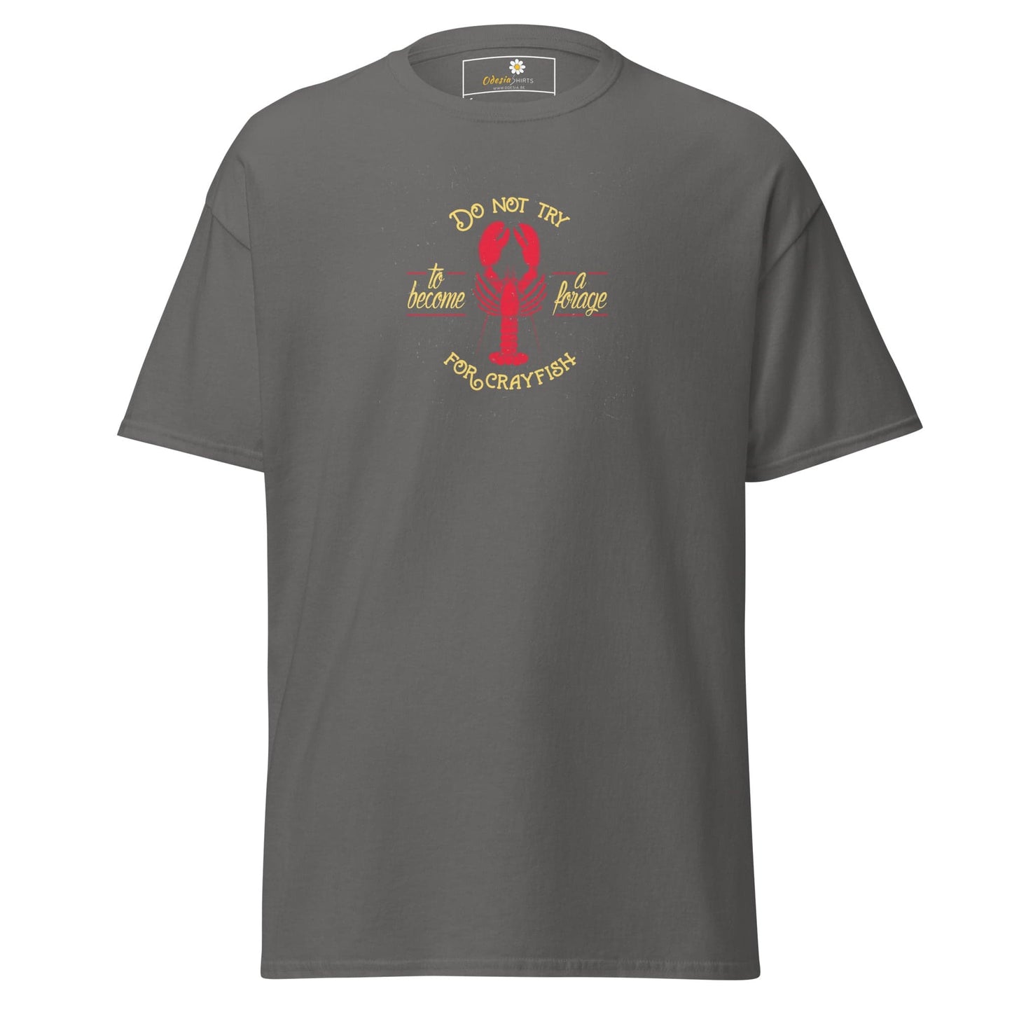 Unisex classic tee - WILD LIFE CRAYFISH - REGULAR - Charcoal / S