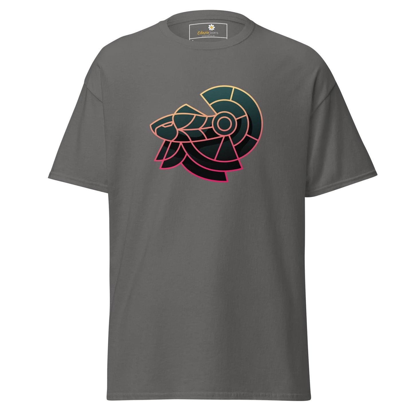 Unisex classic tee - ABSTRACT HERMIT - REGULAR - Charcoal / S