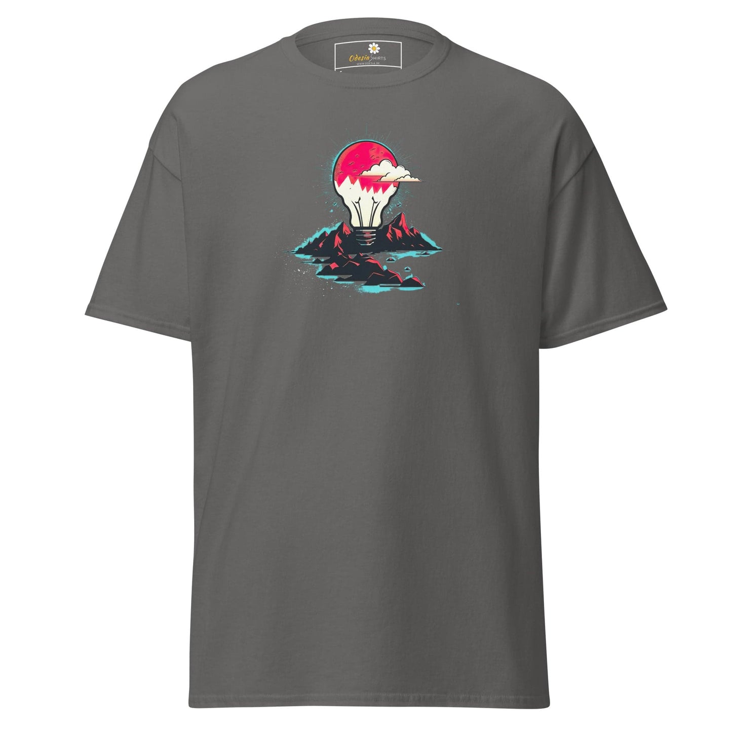 Unisex classic tee - MISC LIGHTBULB MOUNTAIN - REGULAR - Charcoal / S
