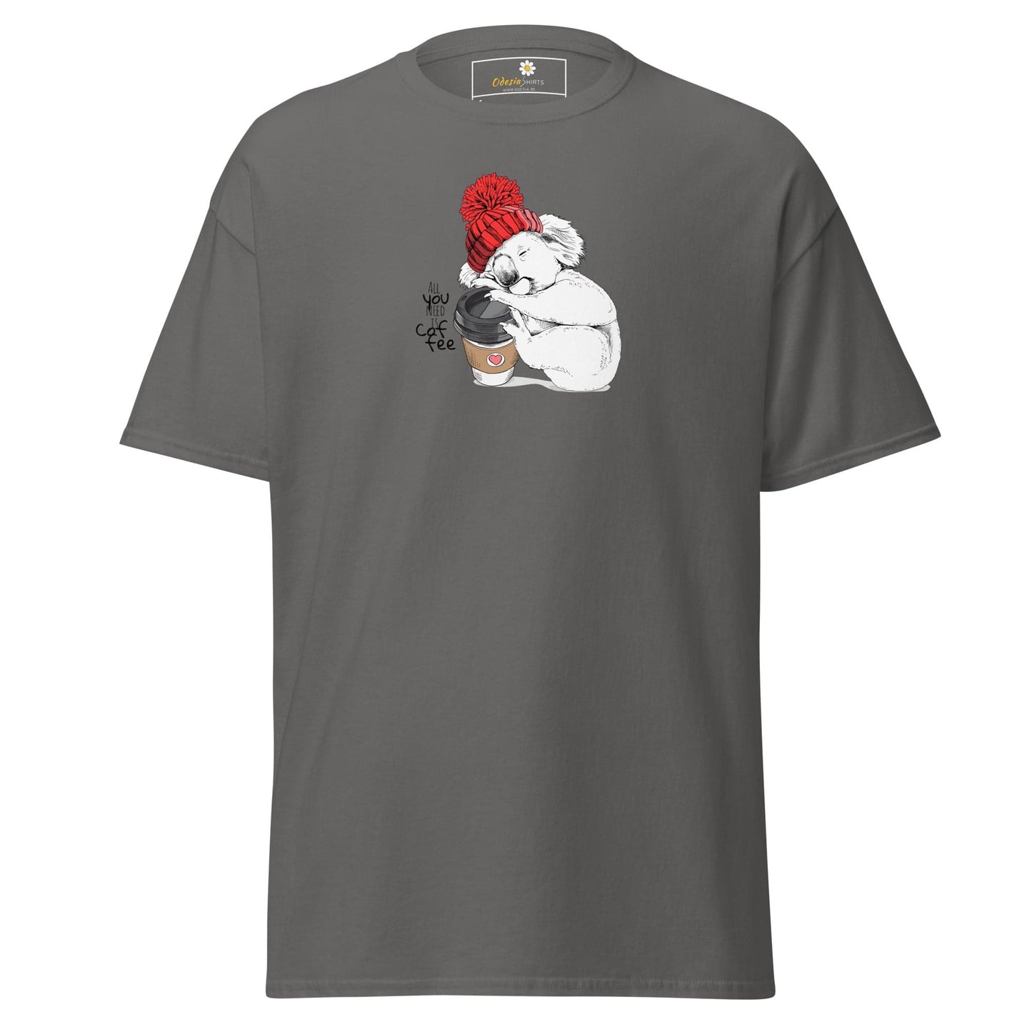 Unisex classic tee - WILD LIFE FUN KOALA - REGULAR - Charcoal / S