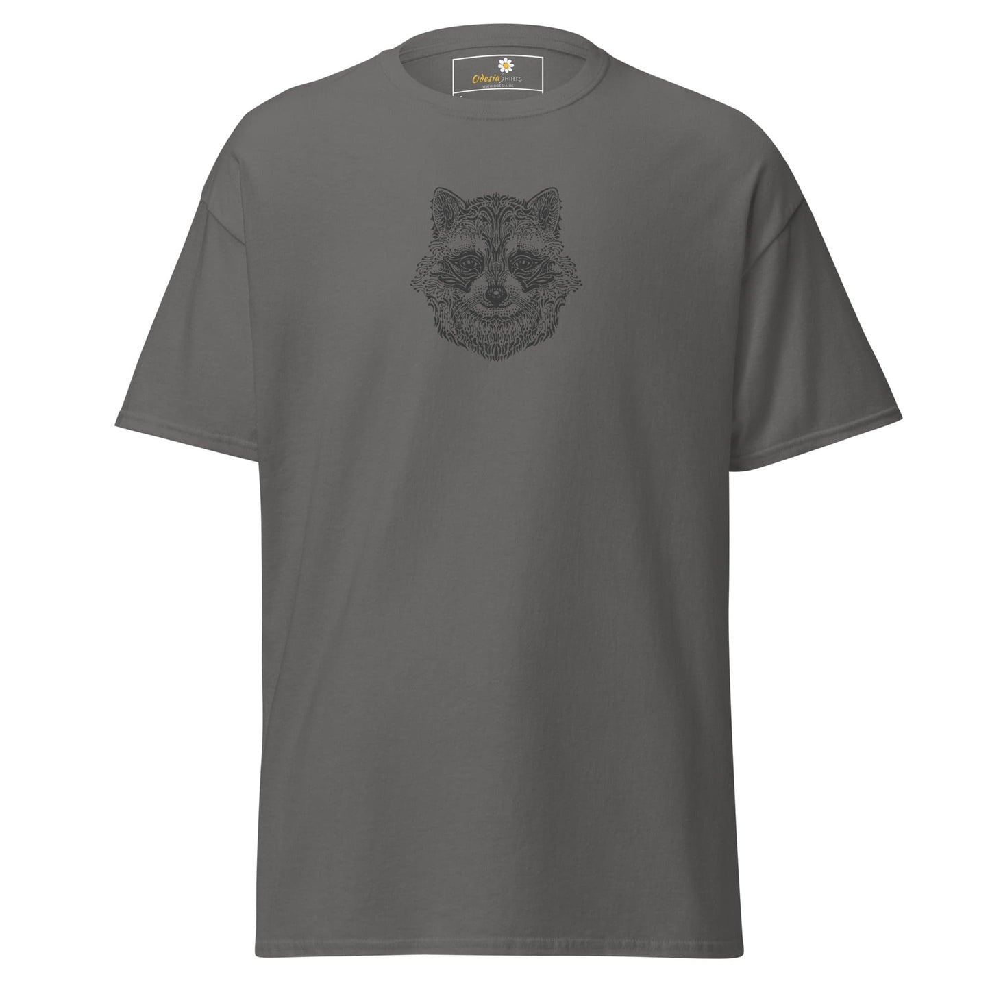 Unisex classic tee - WILD LIFE RACCOON - REGULAR - Charcoal / S