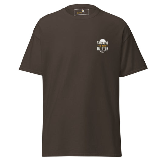 Unisex classic tee - MISC FUN SAWDUST GLITTER POCKET - REGULAR - Dark Chocolate / S