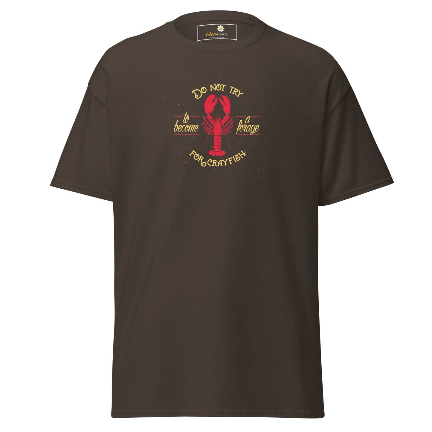 Unisex classic tee - WILD LIFE CRAYFISH - REGULAR - Dark Chocolate / S