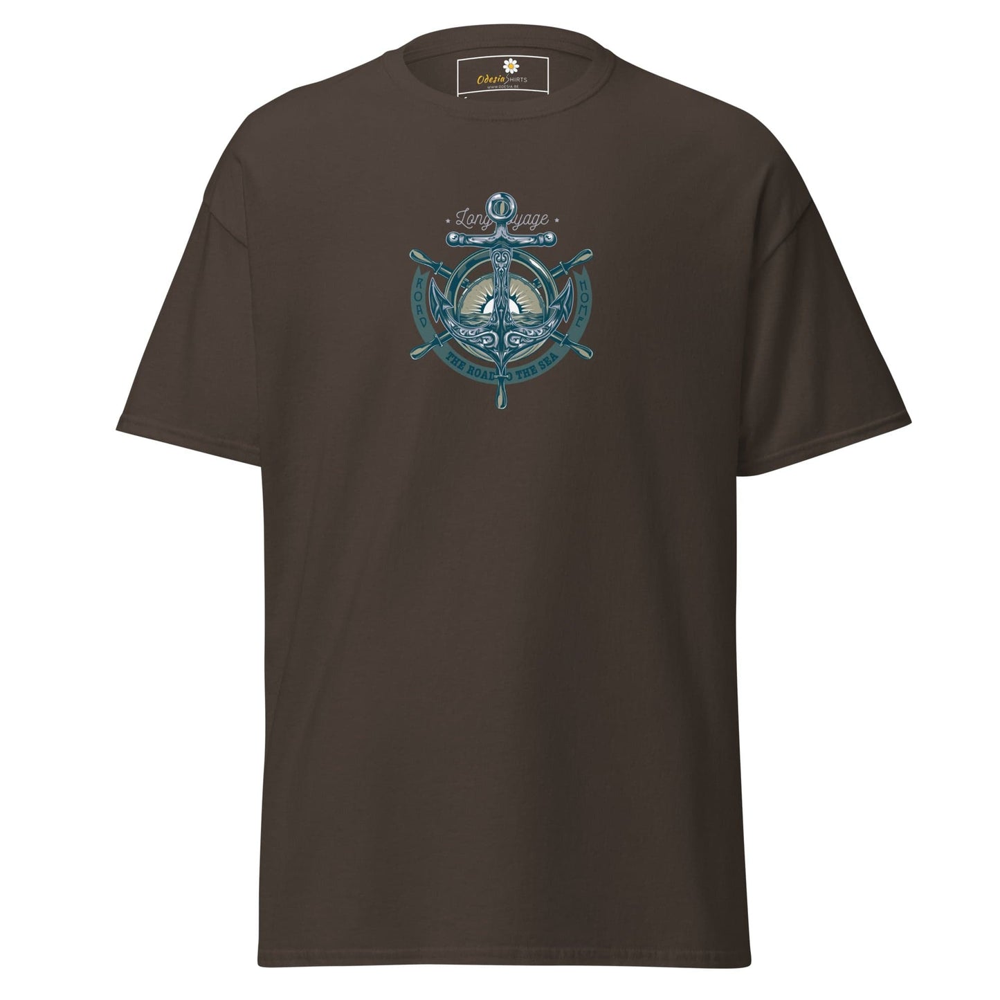 Unisex classic tee - MISC THE ROAR THE SEA - REGULAR - Dark Chocolate / S
