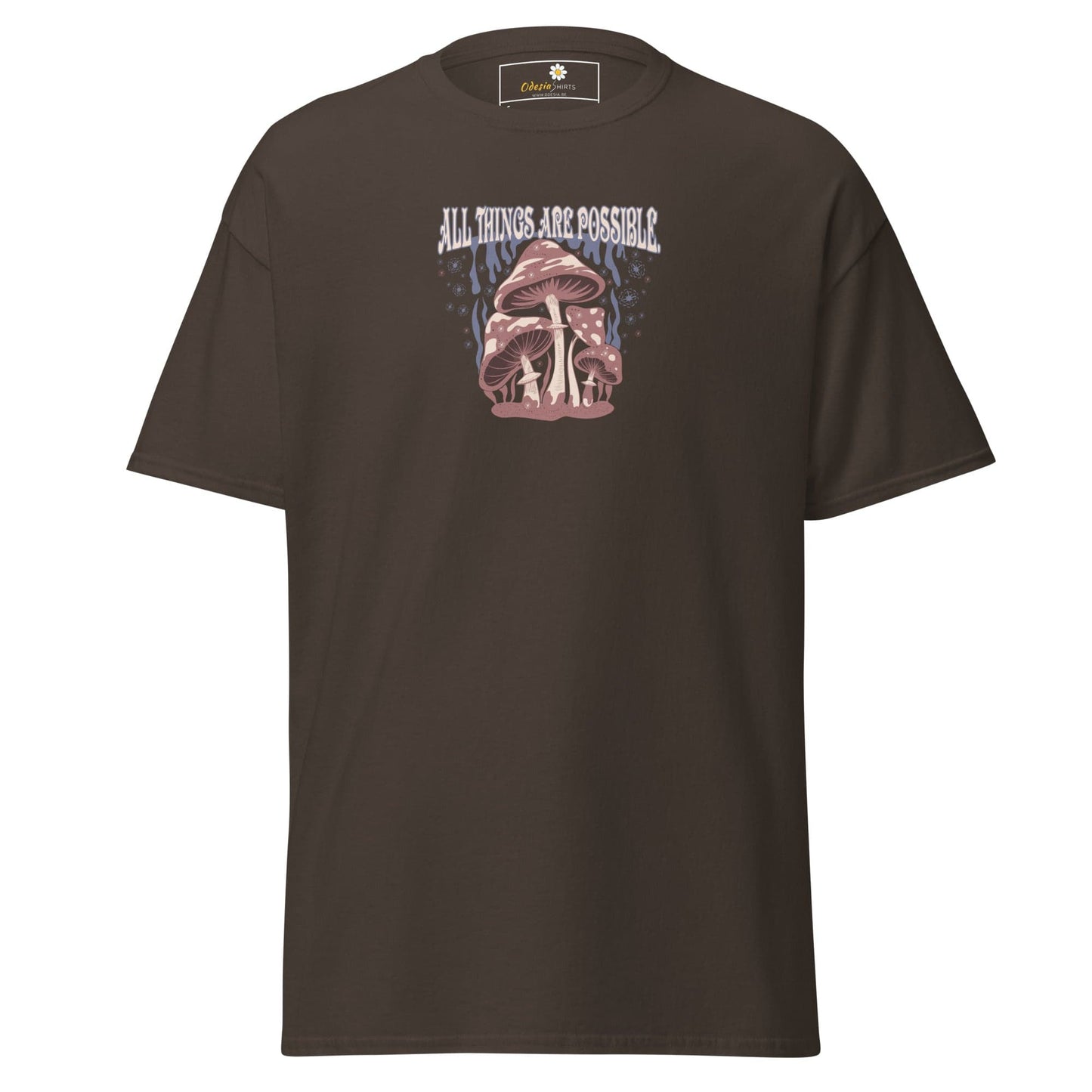 Unisex classic t-shirt - MYSTIC ALL THINGS POSSIBLE - REGULAR - Dark Chocolate / S