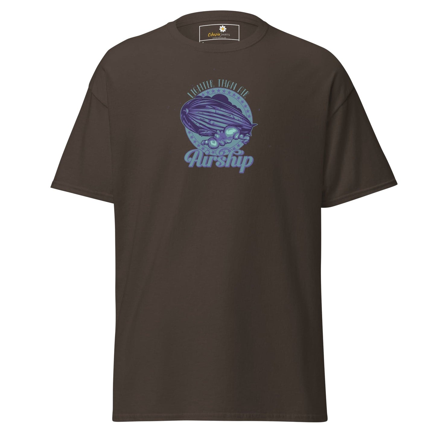 Unisex classic t-shirt - MISC AIRSHIP - REGULAR - Dark Chocolate / S