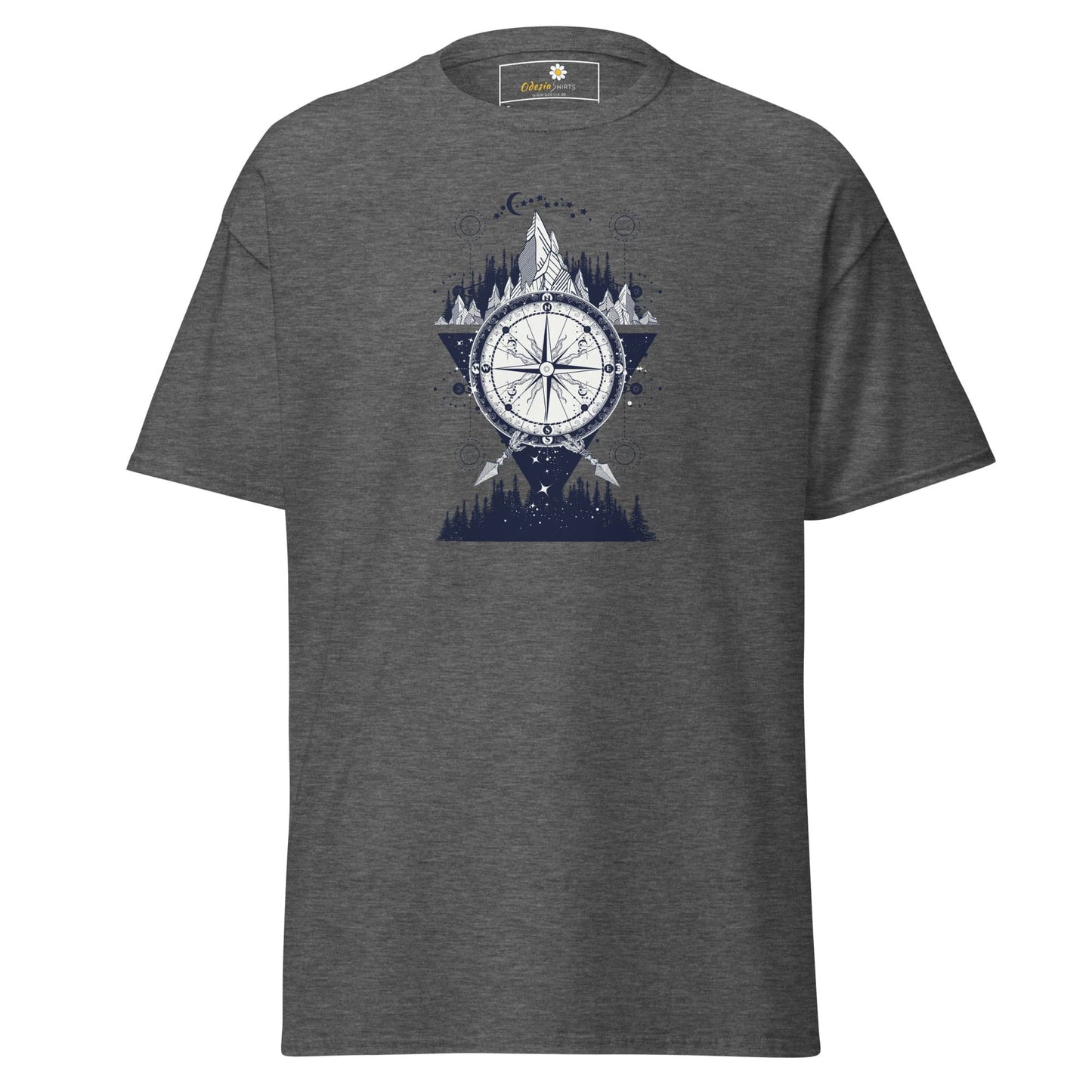 Unisex classic t-shirt - MYSTIC DIRECTIONS - REGULAR - Dark Heather / S
