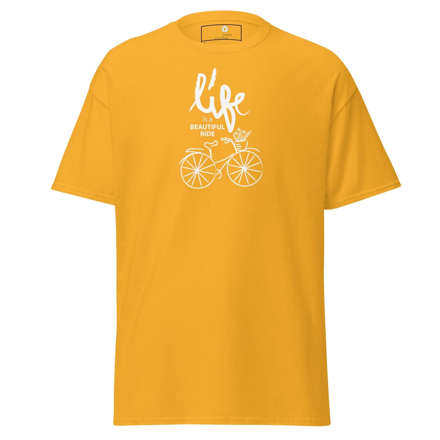 Unisex classic tee - SPORT POSITIVE LIFE BEAUTIFUL - REGULAR - Gold / S