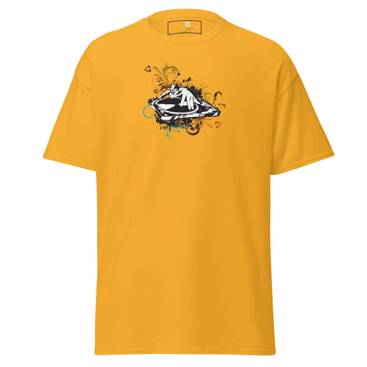 Unisex classic tee - MUSIC DISK JOCKEY - REGULAR - Gold / S