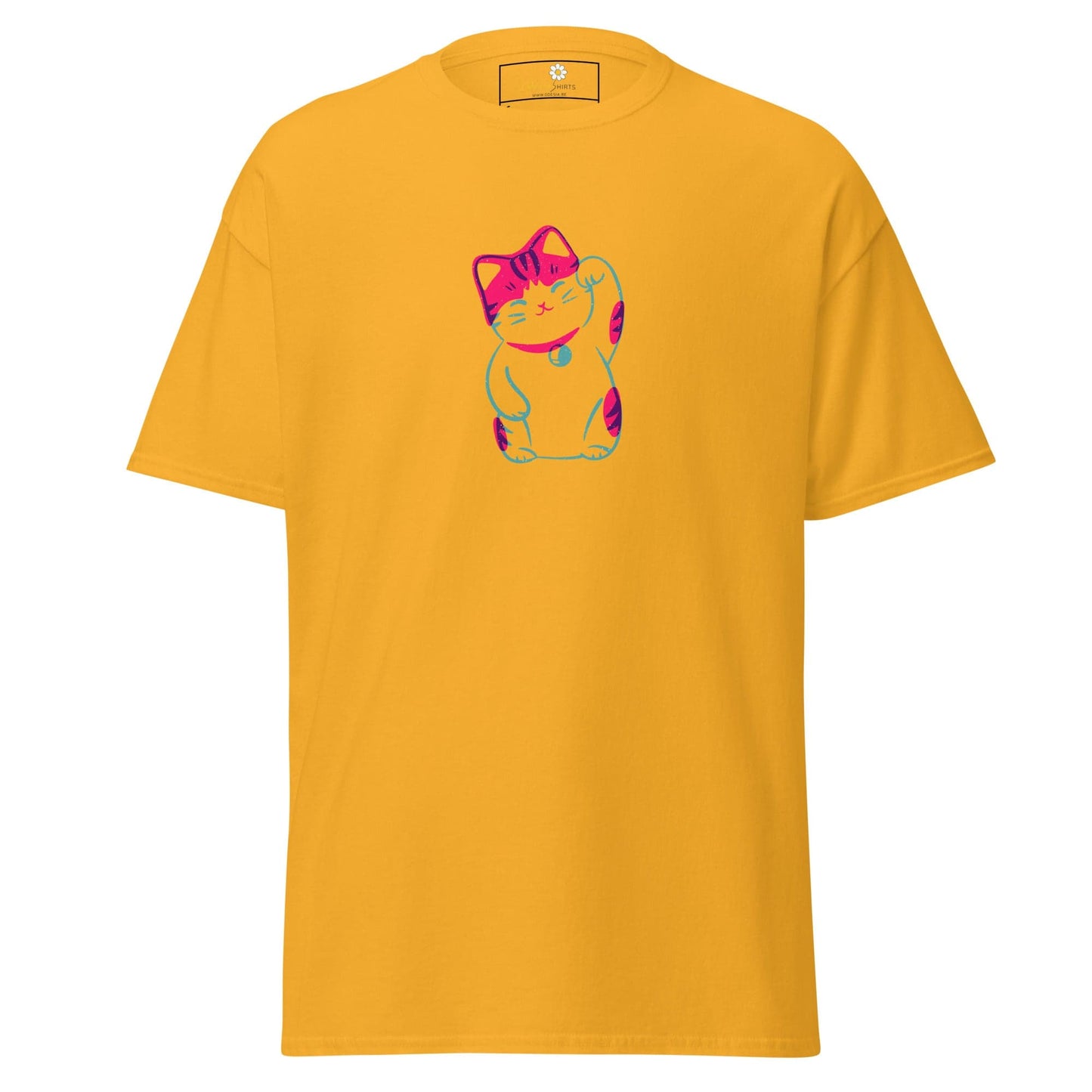 Unisex classic tee - ANIMALS SPIRITUAL LUCKY CAT 2 - REGULAR - Gold / S