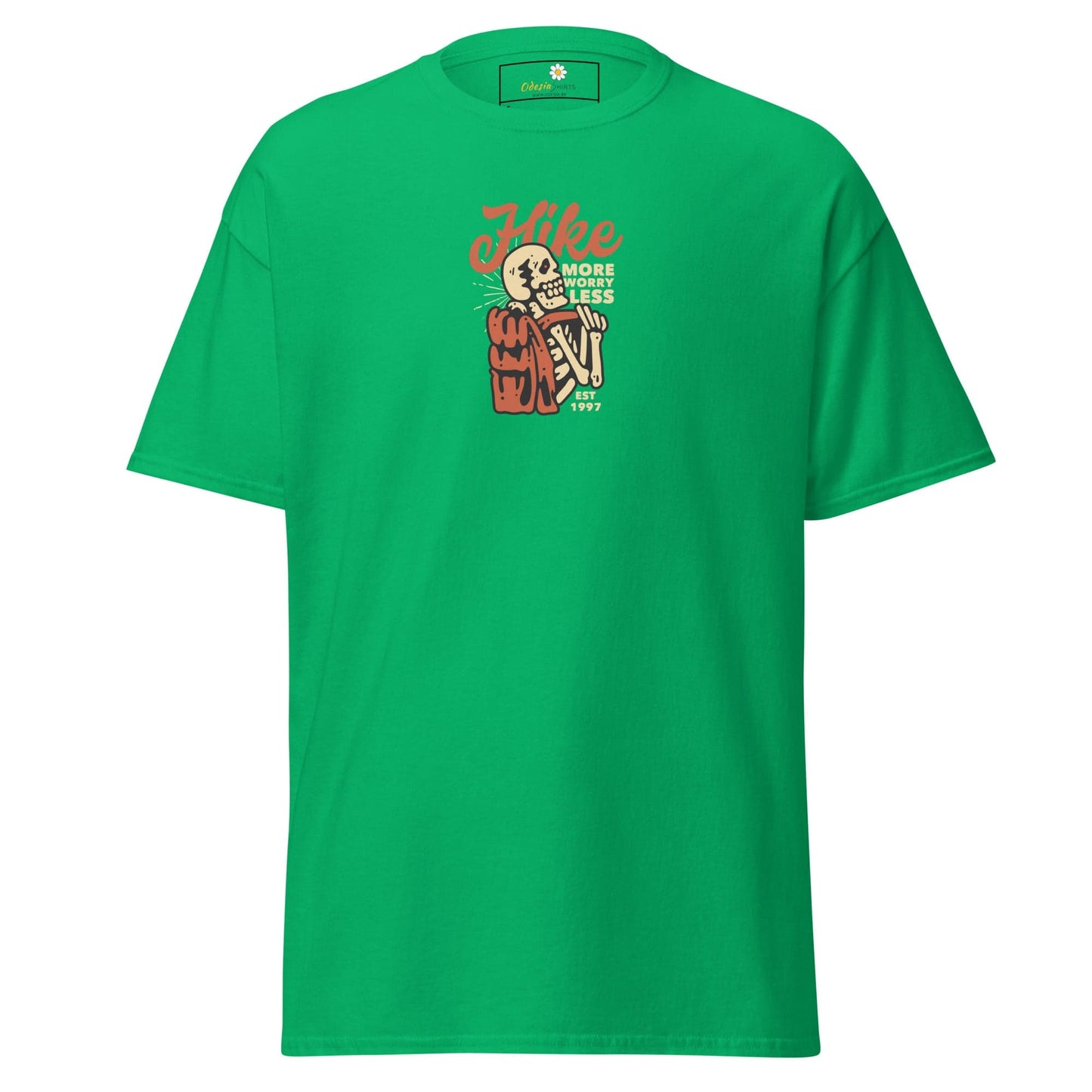 Unisex classic tee - SKULL SPORT HIKE MORE - REGULAR - Irish Green / S