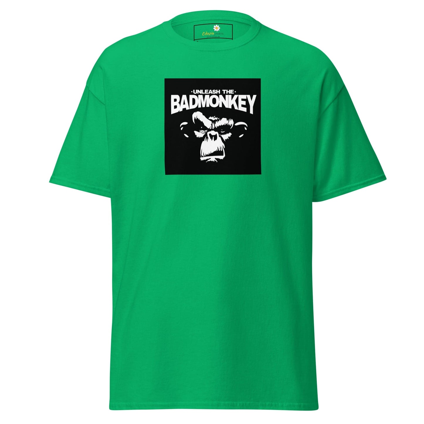 Unisex classic t-shirt - WILD LIFE UNLEASH MONKEY - REGULAR - Irish Green / S