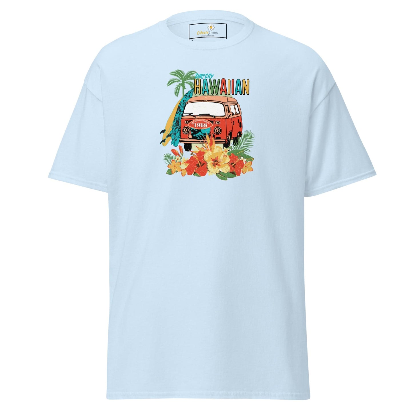 Unisex classic tee - SUMMER HAWAIAN VAN - REGULAR - Light Blue / S