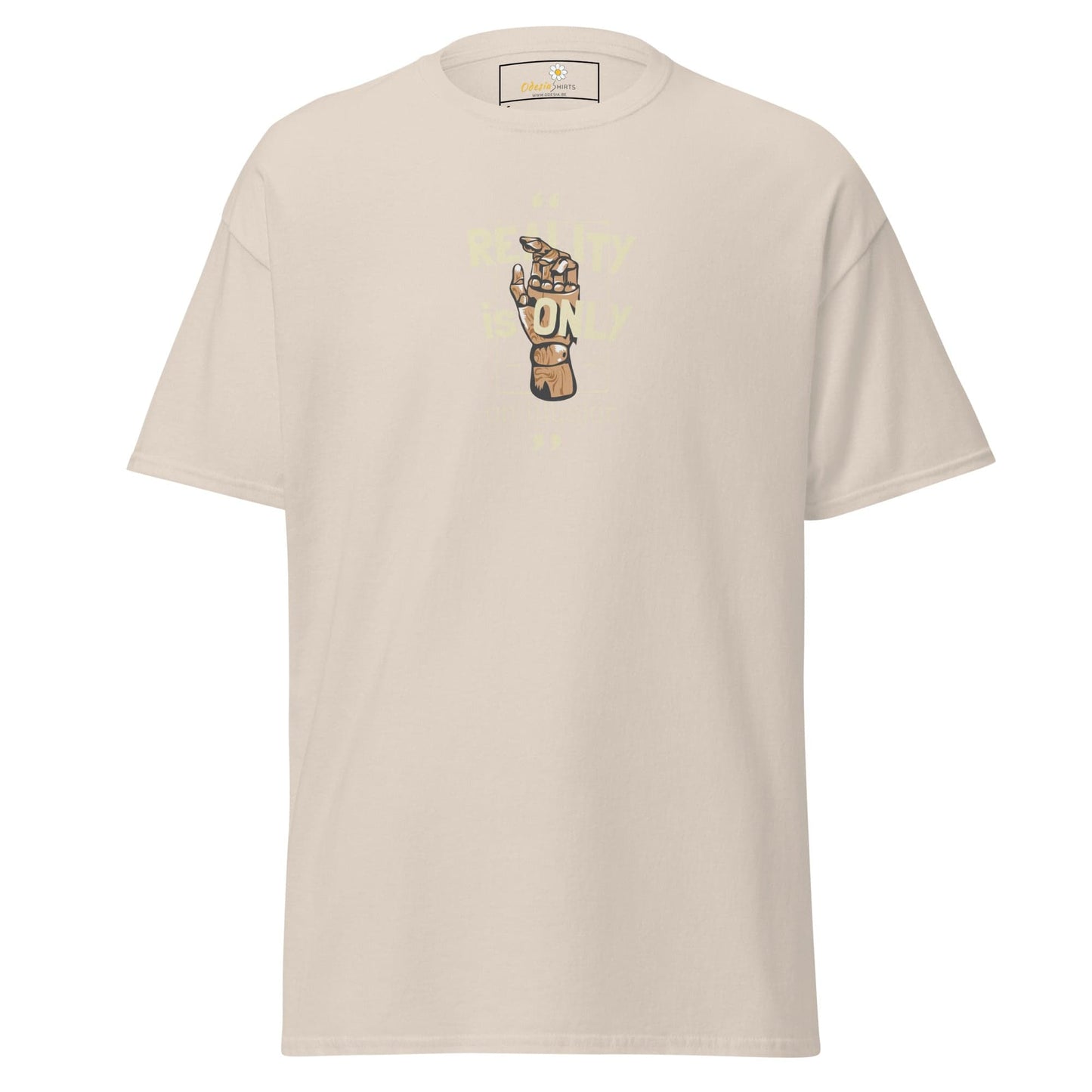 Unisex classic tee - MYSTIC TEXT REALITY AN ILLUSION - REGULAR - Natural / S