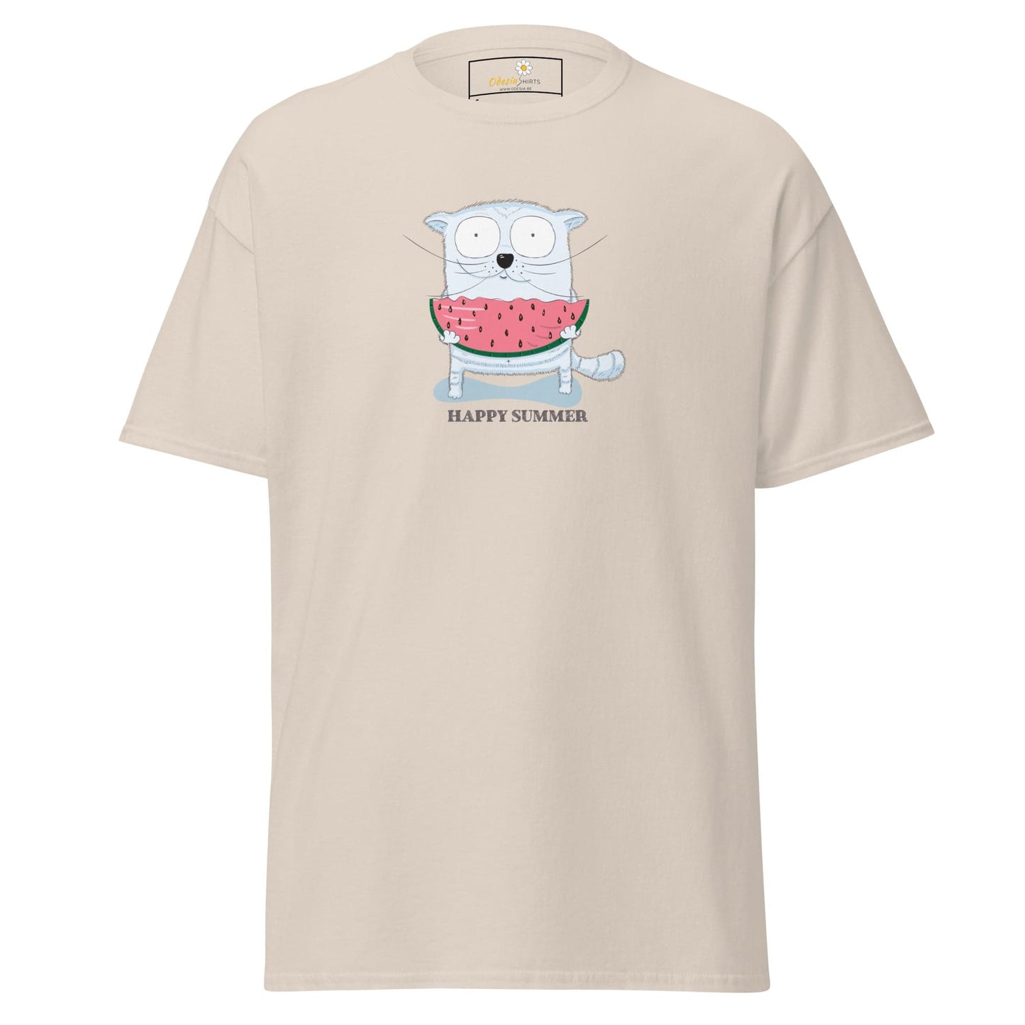 Unisex classic t-shirt - FUN ANIMALS HAPPY SUMMER - REGULAR - Natural / S