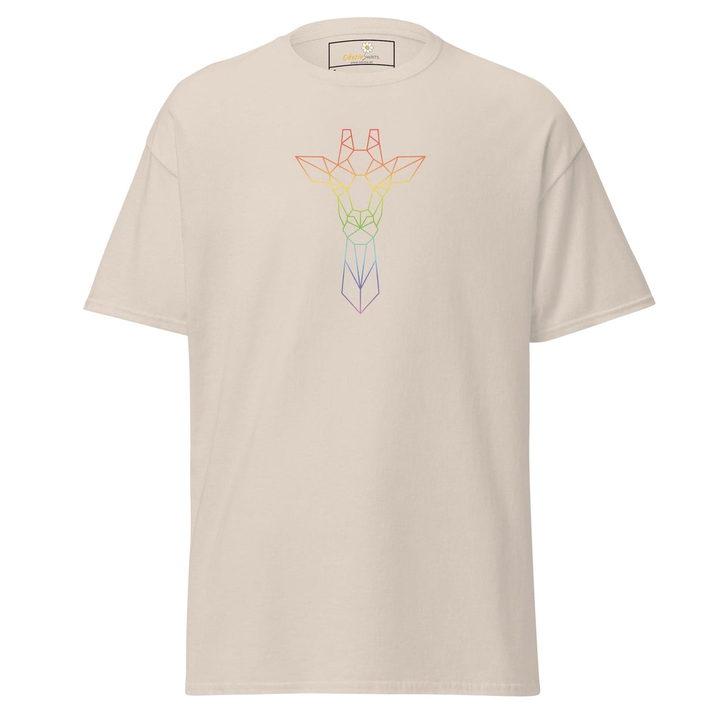 Unisex classic t-shirt - WILD LIFE GIRAFFE - REGULAR - Natural / S