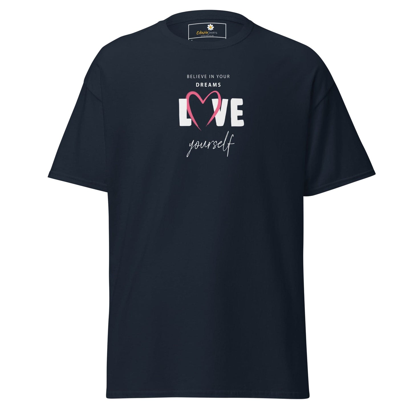 Unisex classic tee - MISC BELIEVE DREAMS LOVE - REGULAR - Navy / S