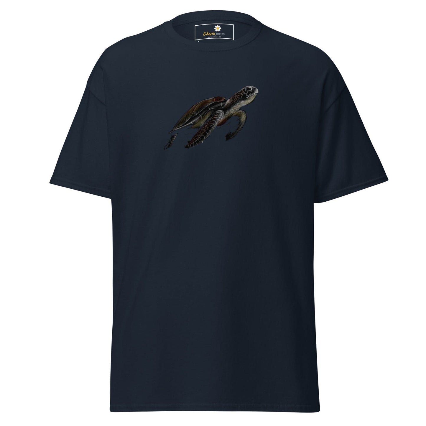 Unisex classic tee - WILD LIFE SEA TURTLE - REGULAR - Navy / S