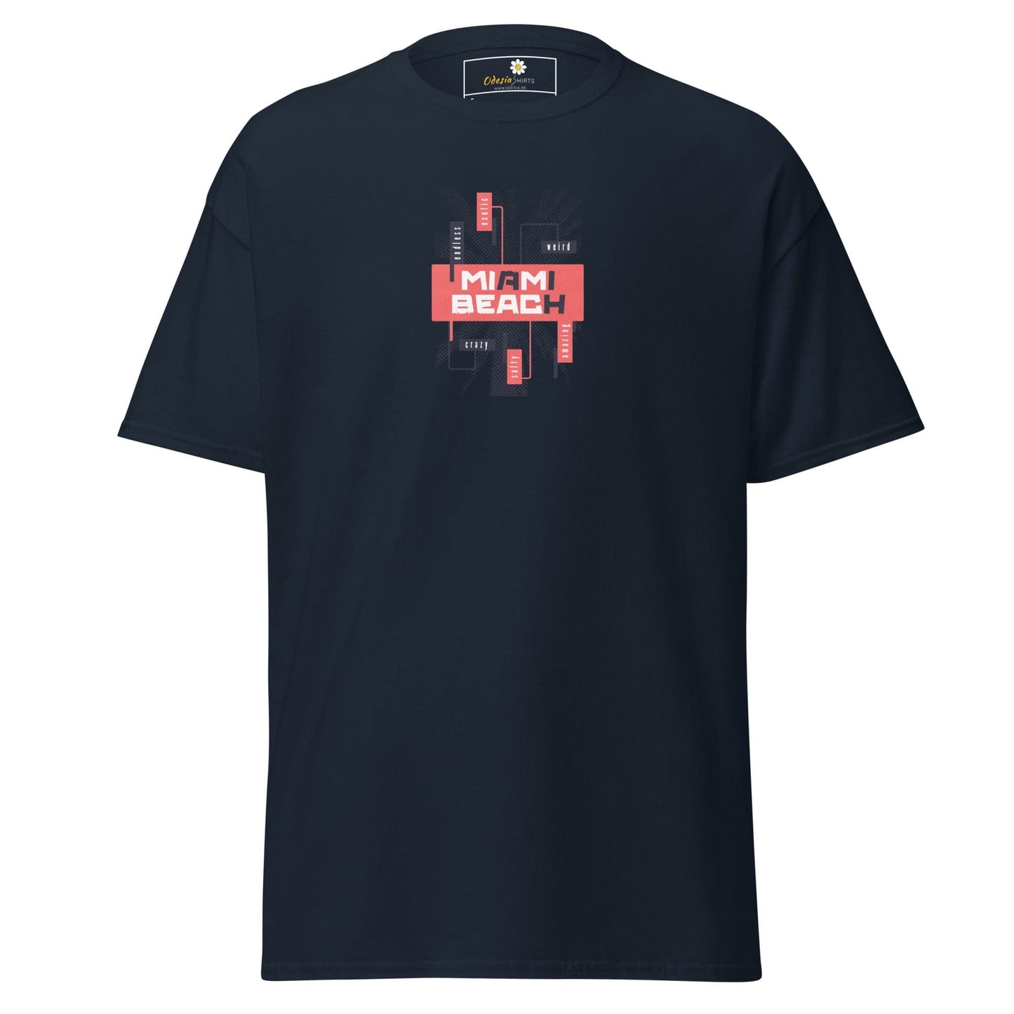 Unisex classic tee - COUNTRY SUMMER MIAMI BEACH - REGULAR - Navy / S