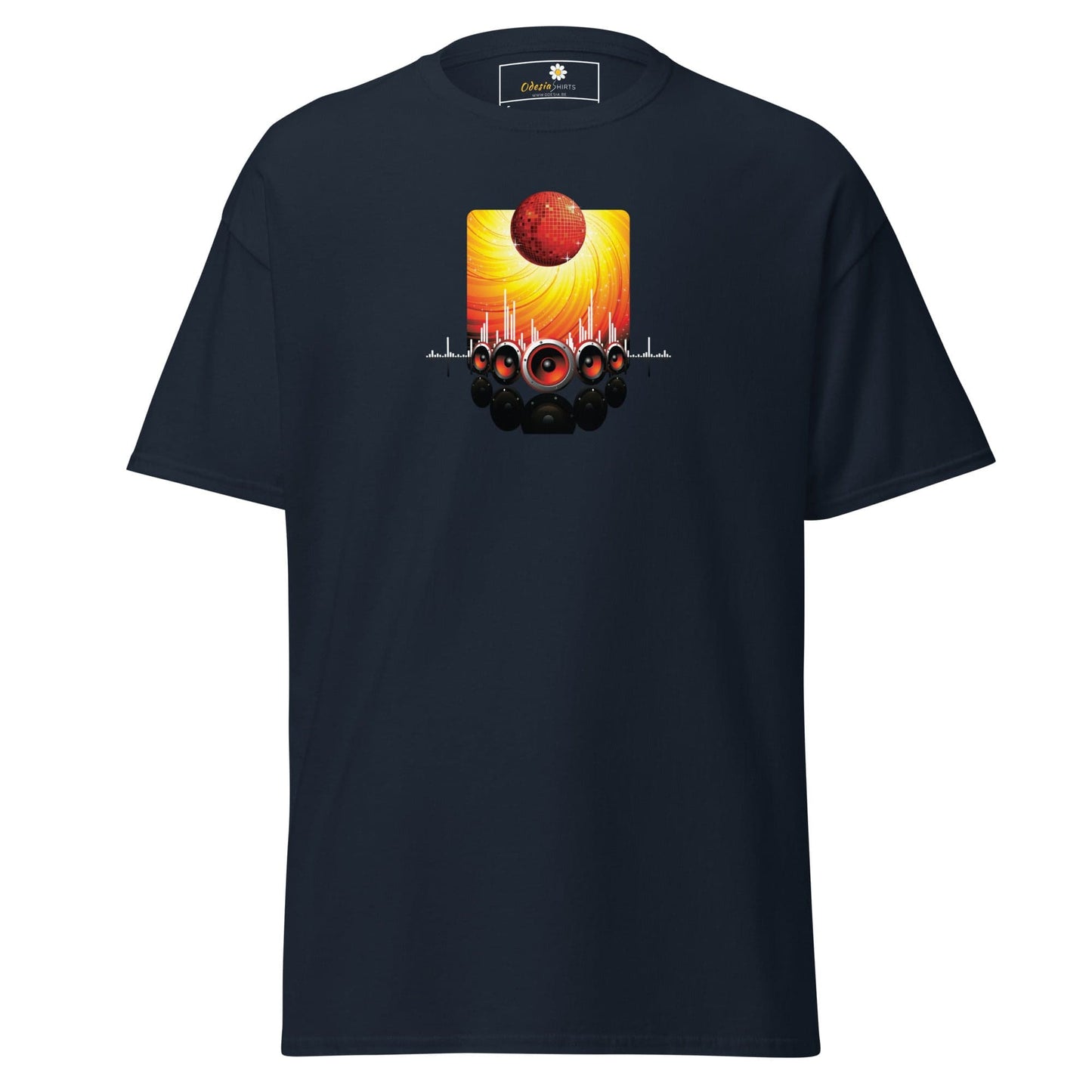 Unisex classic tee - MUSIC SPEAKERS - REGULAR - Navy / S
