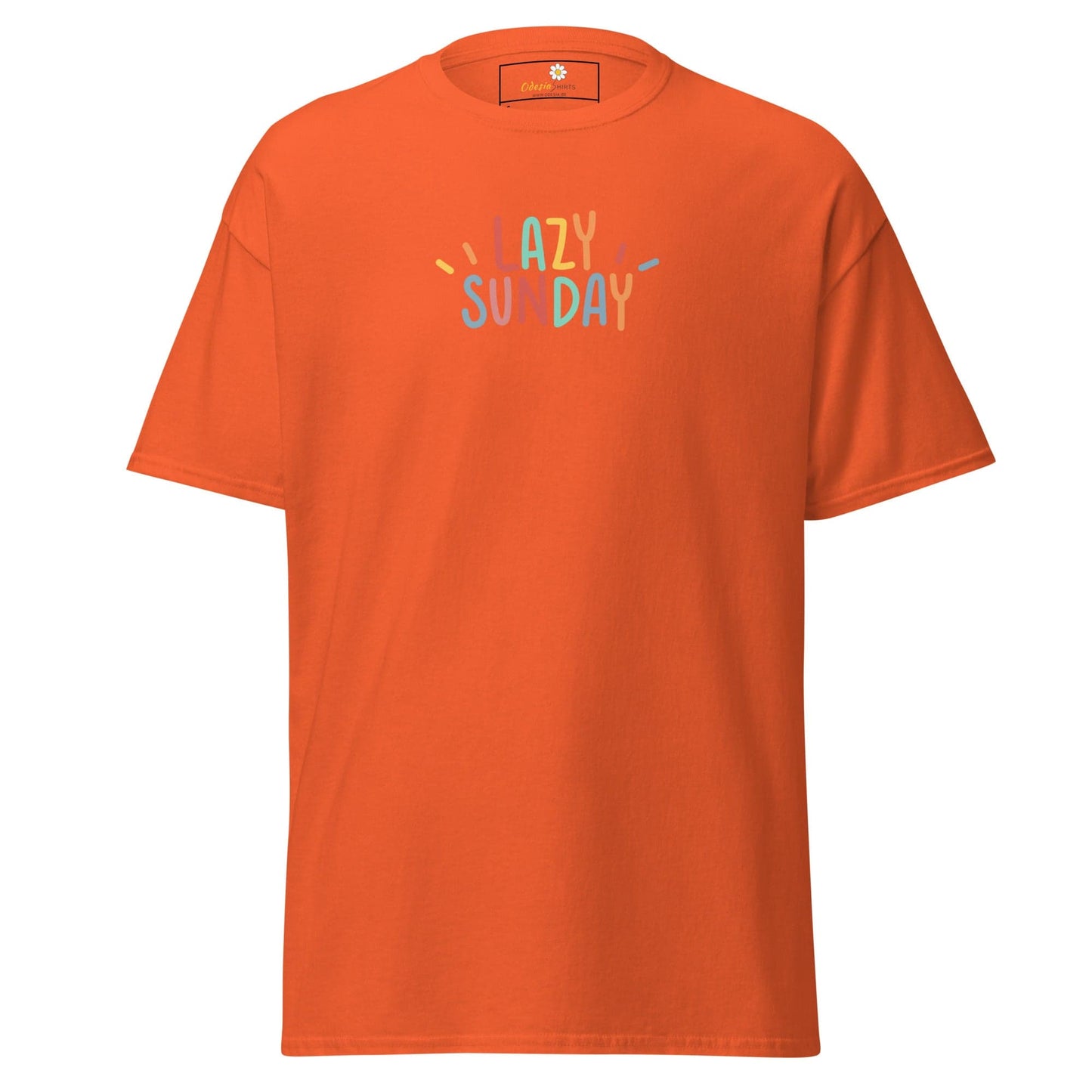 Unisex classic tee - MISC LAZY SUNDAY - REGULAR - Orange / S