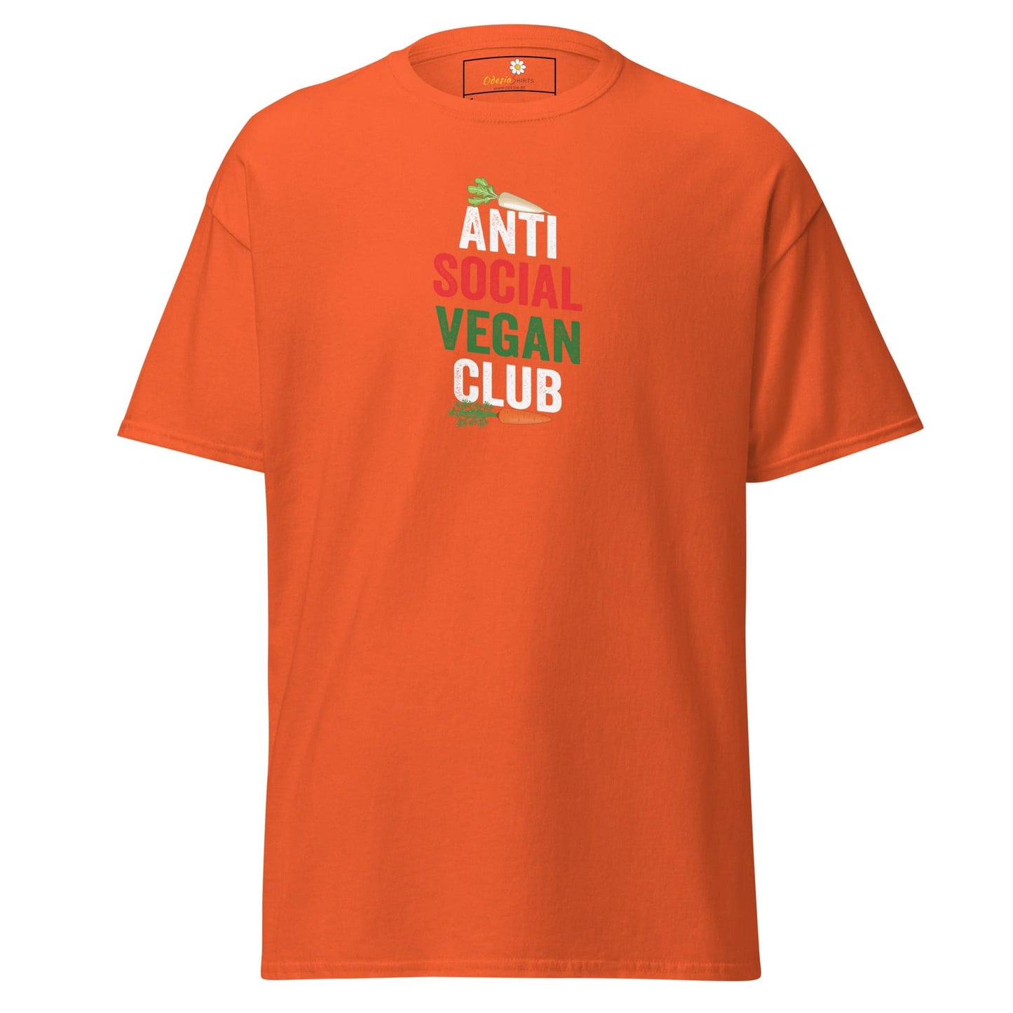Unisex classic tee - GREEN VEGAN CLUB - REGULAR - Orange / S