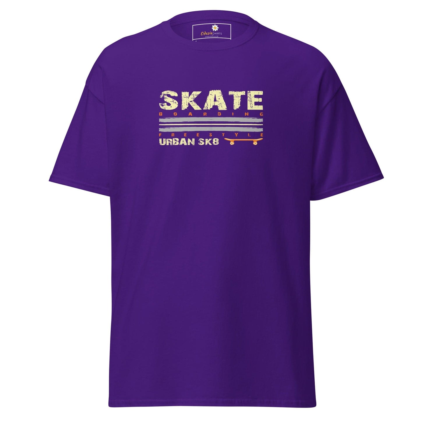 Unisex classic t-shirt - SPORT SKATEBOARDING - REGULAR - Purple / S