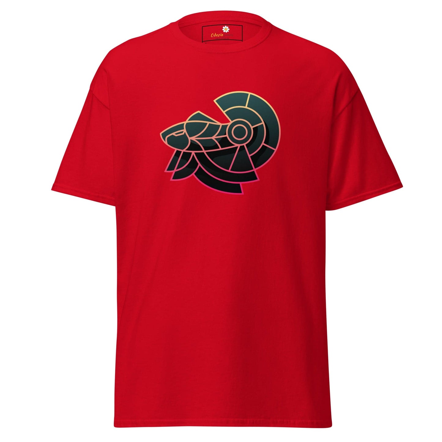 Unisex classic tee - ABSTRACT HERMIT - REGULAR - Red / S
