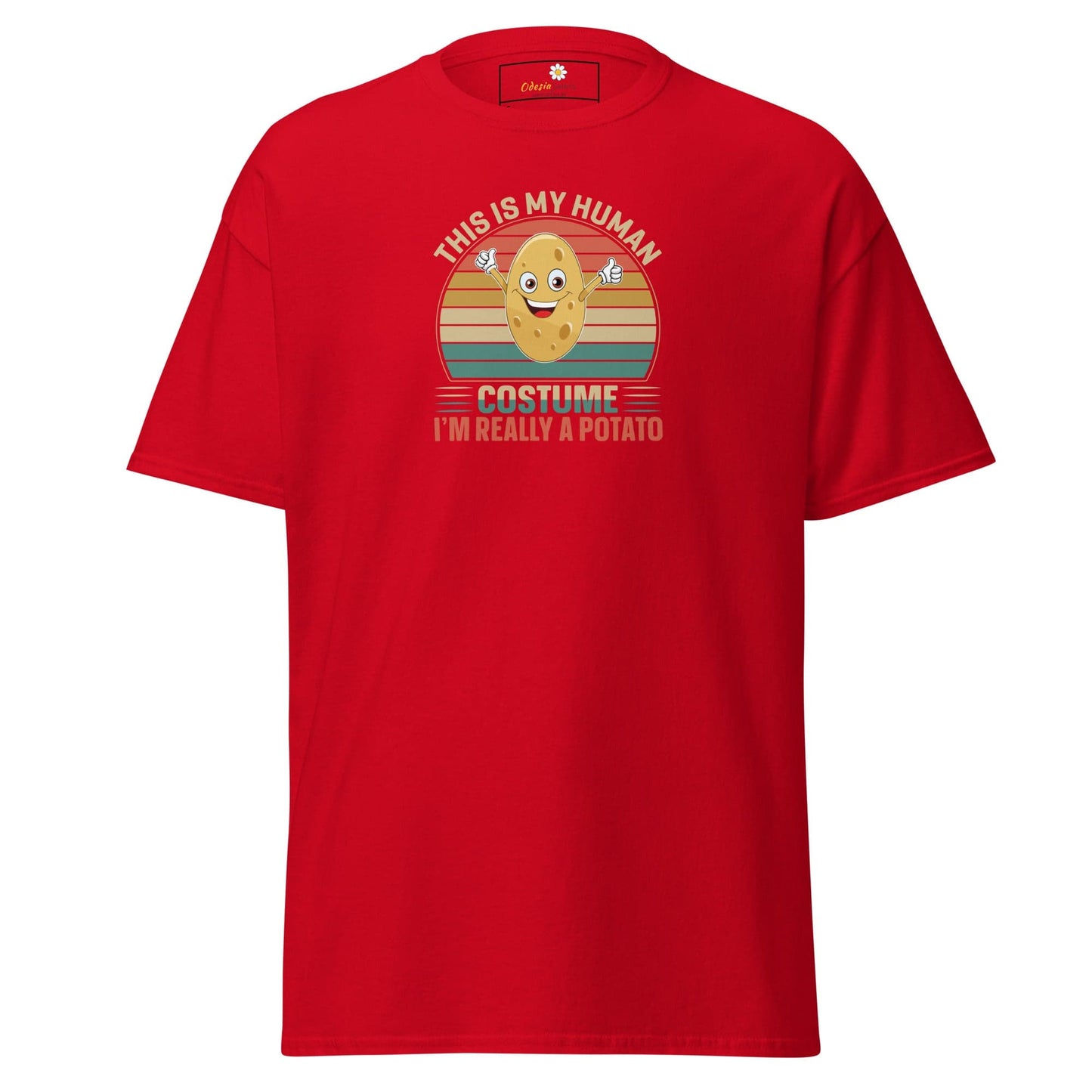 Unisex classic t-shirt - FUN POTATO HUMAN COSTUME - REGULAR - Red / S