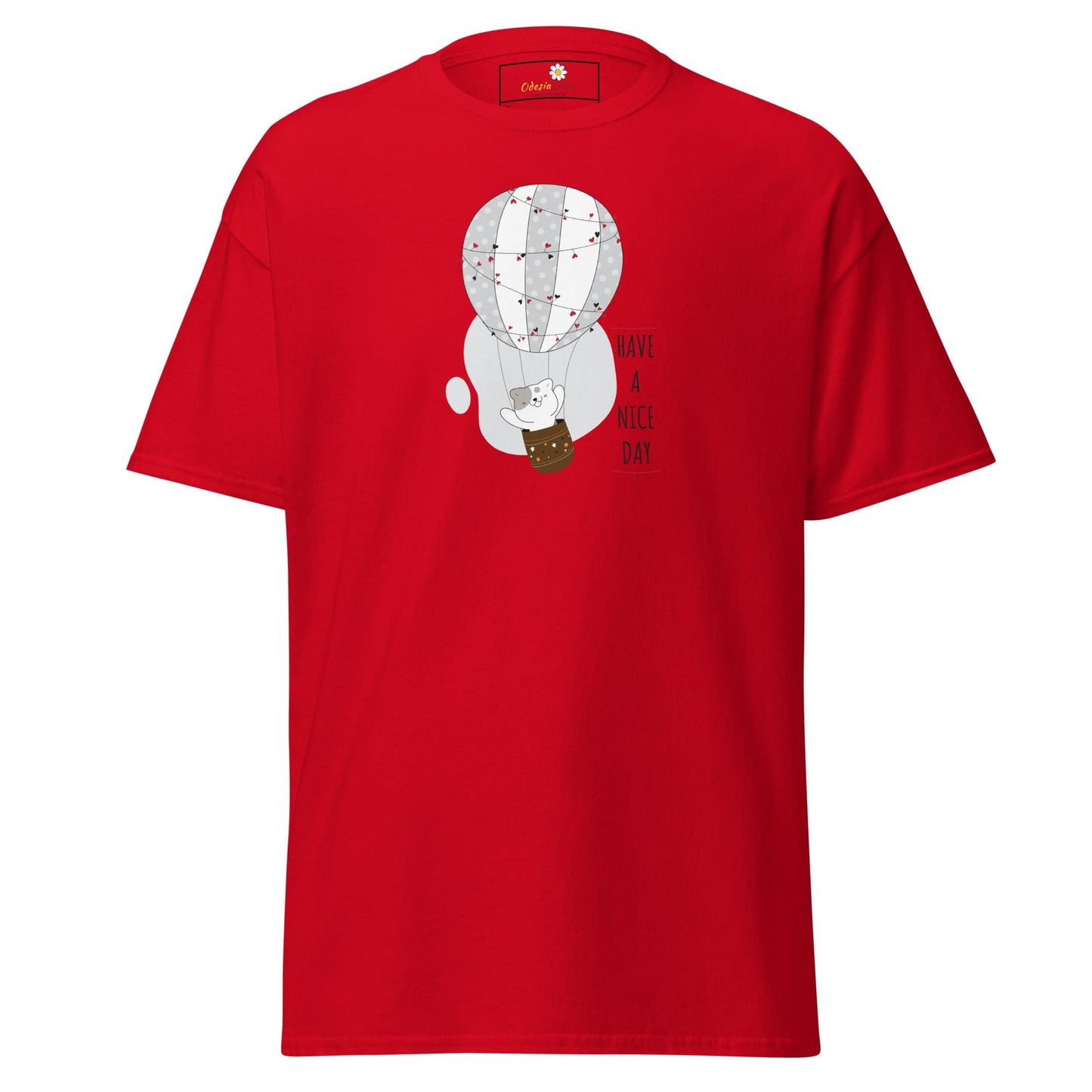 Unisex classic tee - ANIMALS CAT LUFTBALLON - REGULAR - Red / S
