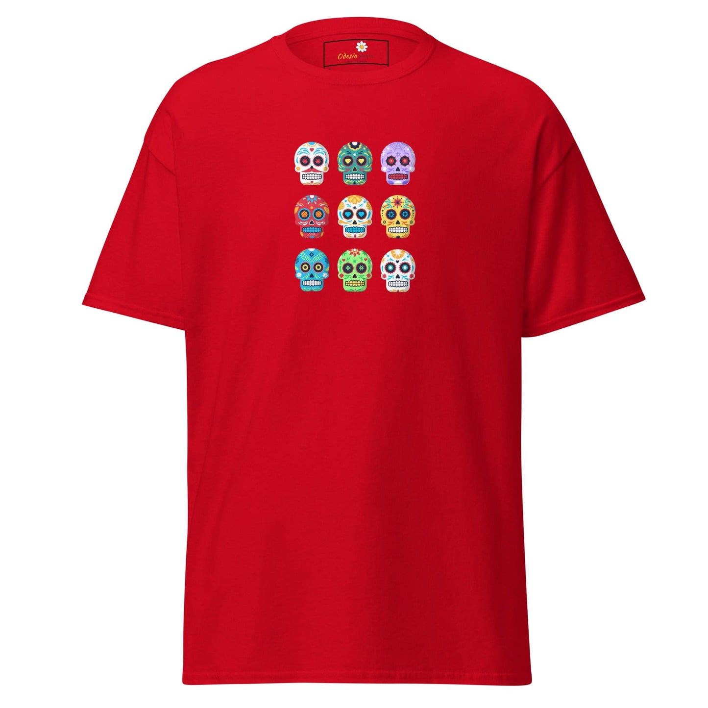Unisex classic tee - SKULL COLOR SKULLS - REGULAR - Red / S