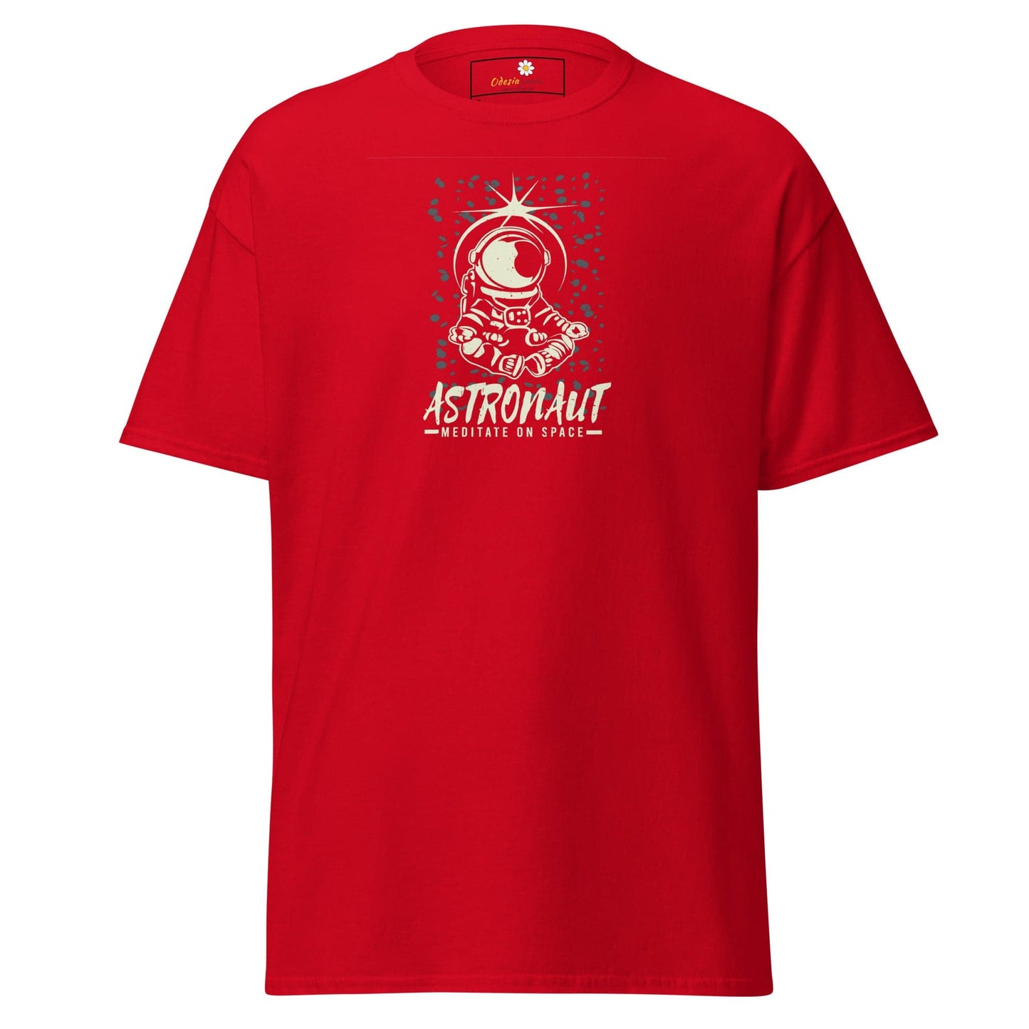 Unisex classic t-shirt - ASTRONAUT MEDITATION SPACE - REGULAR - Red / S