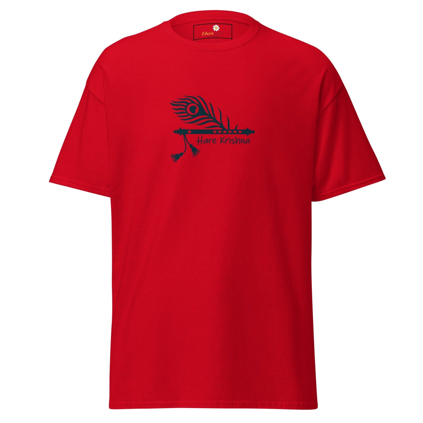 Unisex classic tee - SPIRITUAL KRISHNA’S FLUTE - REGULAR - Red / S