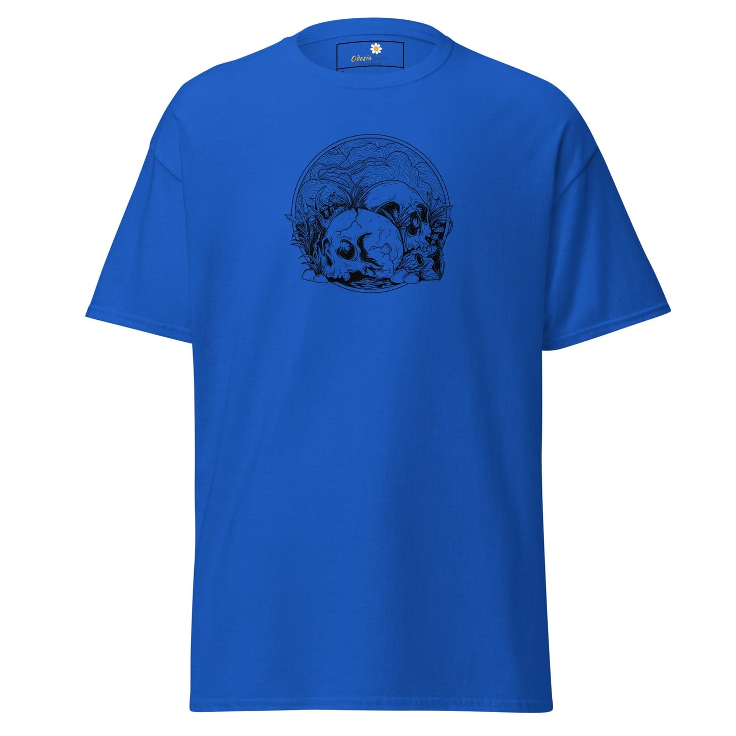 Unisex classic t-shirt - SKULL SUMMER SKULLS - REGULAR - Royal / S