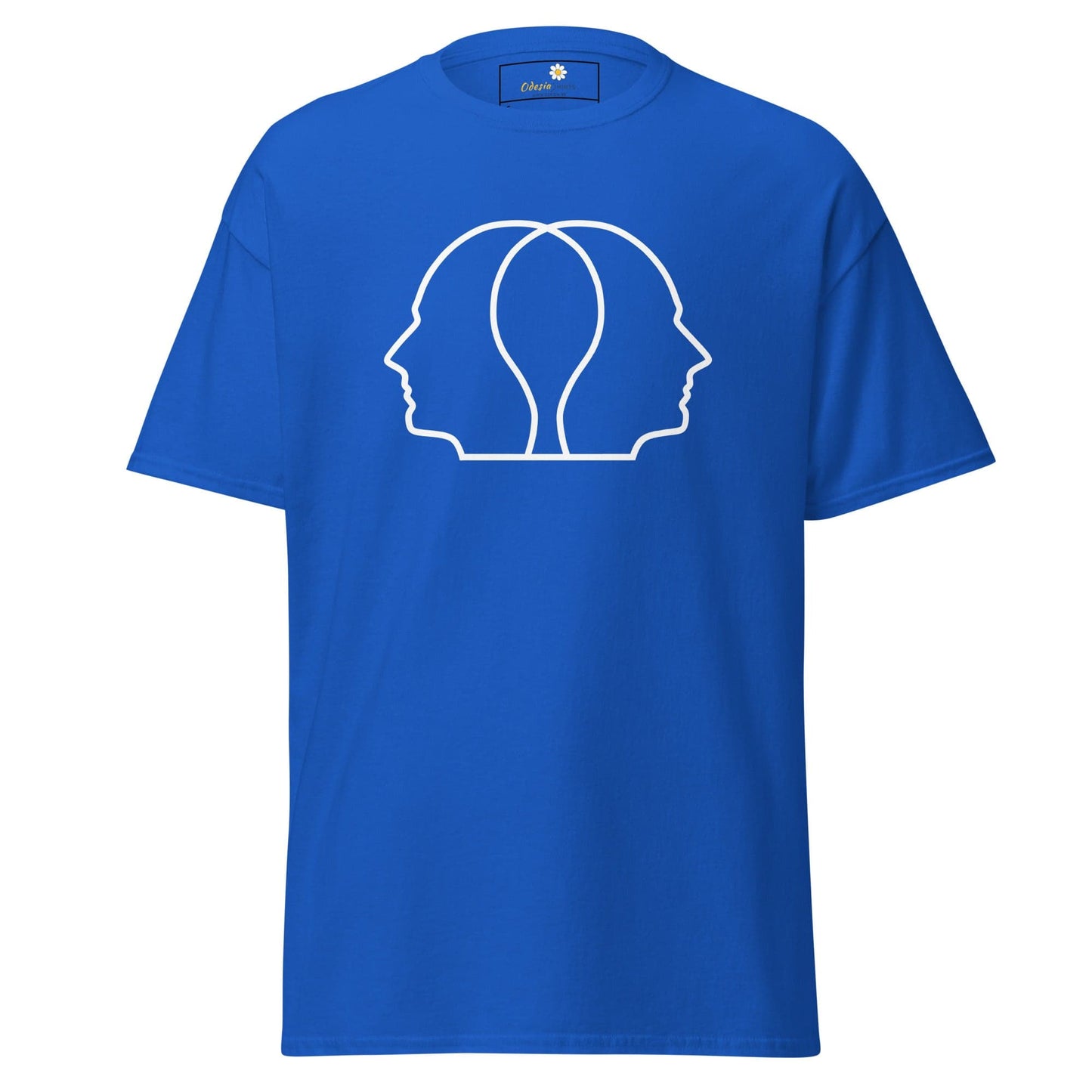 Unisex classic tee - ABSTRACT HEAD FULL - REGULAR - Royal / S