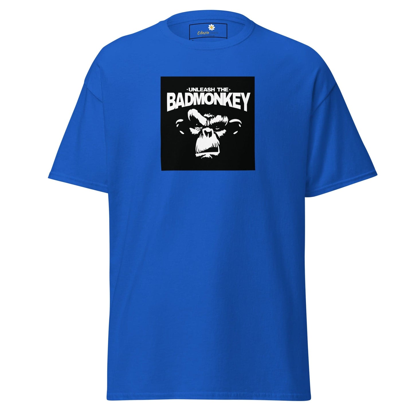 Unisex classic t-shirt - WILD LIFE UNLEASH MONKEY - REGULAR - Royal / S