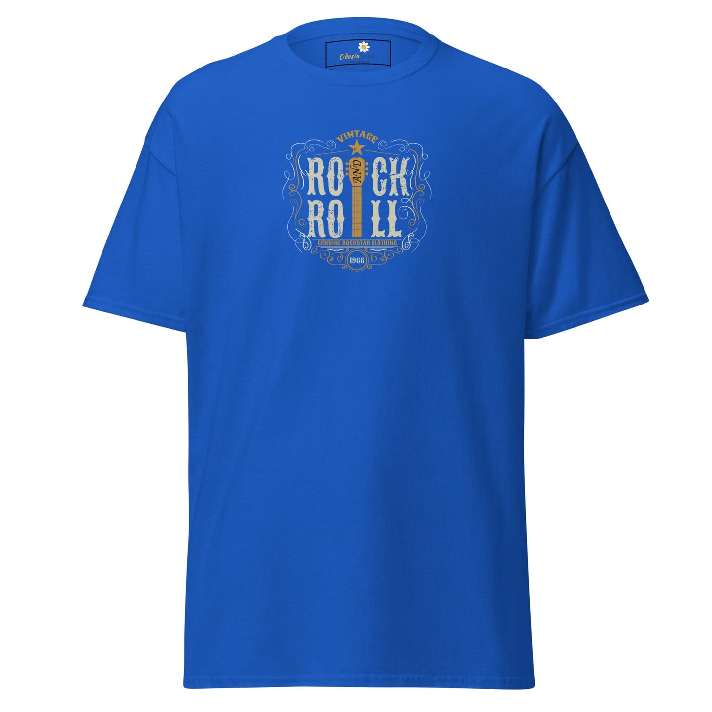 Unisex classic tee - MUSIC ROCK N ROLL - REGULAR - Royal / S